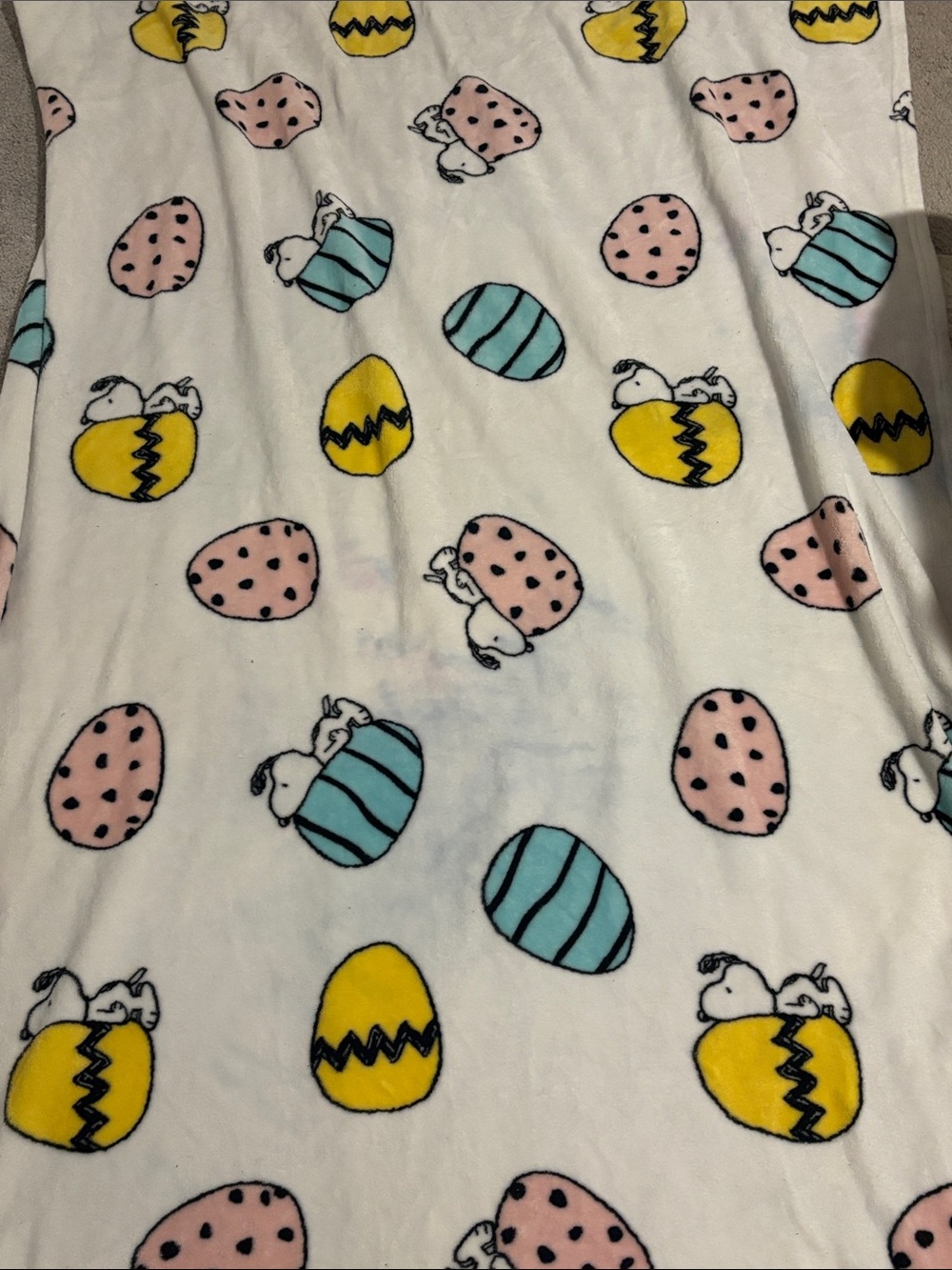 Snoopy Easter throw blanket